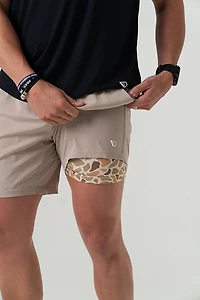 BURLEBO Men's USA Throwback Athletic Shorts