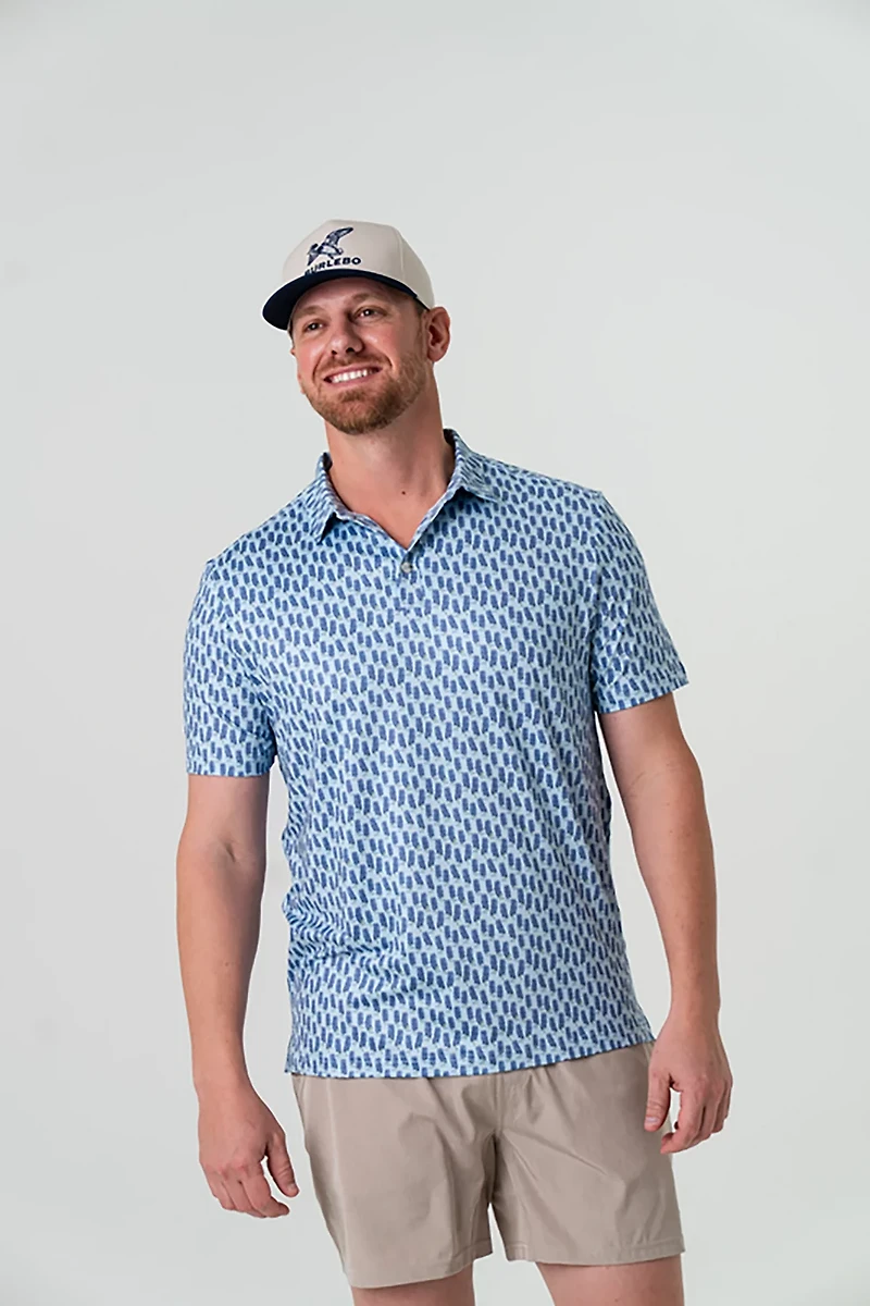 BURLEBO Men's Performance Polo Shirt