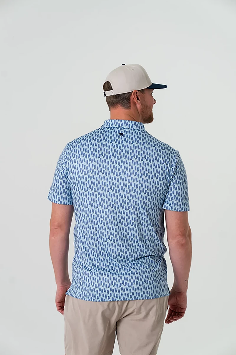 BURLEBO Men's Performance Polo Shirt