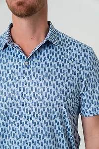 BURLEBO Men's Performance Polo Shirt