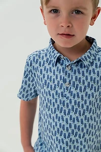 BURLEBO Toddler Boys' Performance Polo