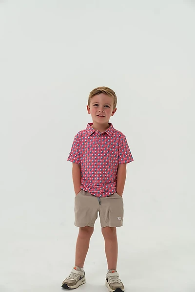 BURLEBO Boys' Performance Polo Shirt