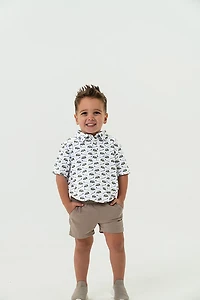 BURLEBO Boys' Performance Polo Shirt