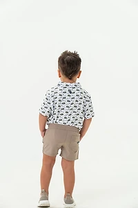 BURLEBO Boys' Performance Polo Shirt