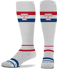 For Bare Feet Texas Rangers Cooperstown Double Stripe Tube Socks