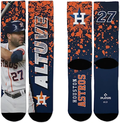 For Bare Feet Youth Houston Astros Jose Altuve Road Warrior Player Crew Socks