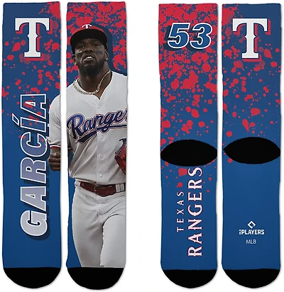 For Bare Feet Youth Texas Rangers Adolis Garcia Road Warrior Player Crew Socks