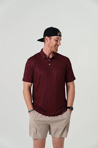 BURLEBO Men's Georgia Performance Polo Shirt