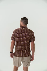 BURLEBO Men's Louisiana Performance Polo Shirt