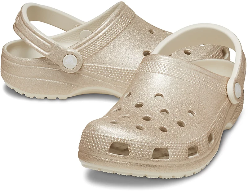 Crocs Women's Classic Glitter Clog Shoes