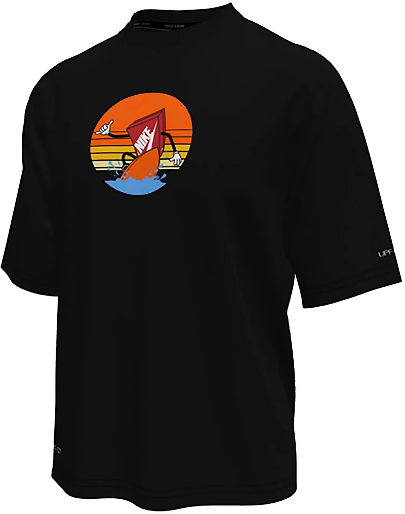 Nike Boys' Sunset Surf Short Sleeve Hydroguard Swim Shirt