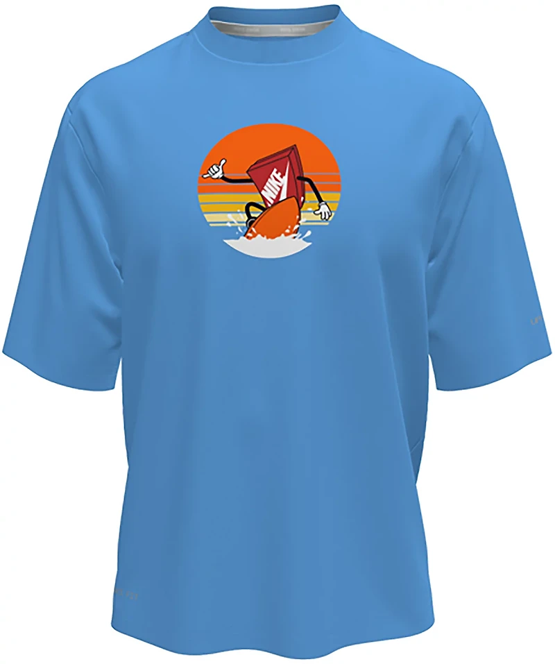 Nike Boys' Sunset Surf Short Sleeve Hydroguard Swim Shirt