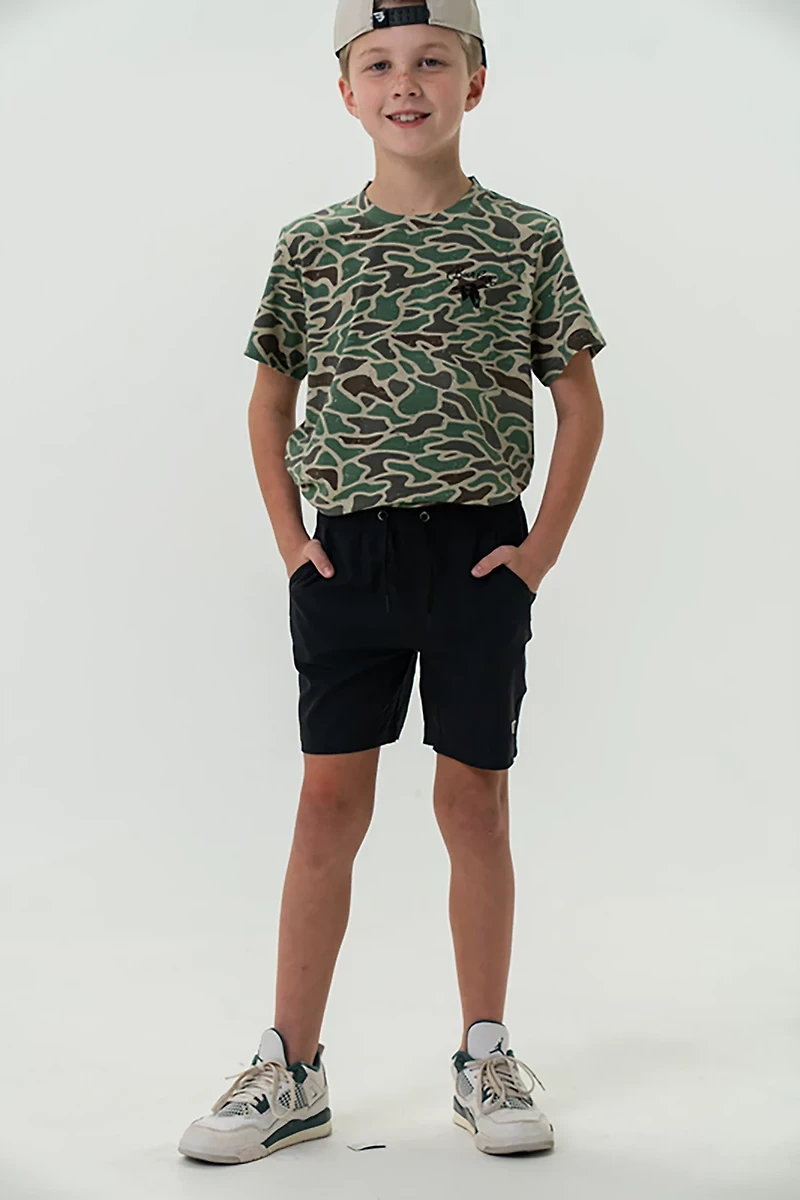 BURLEBO Boys' Athletic Shorts 6