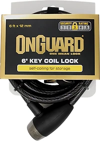 OnGuard Adults' 6 ft x 12 mm Cable & Key Lock