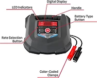 Schumacher SC1280 15A 6/12V Car and Boat Rapid Charger