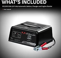 Schumacher SC1305 50/10/6 2A 12V Handheld Charger with Engine Start
