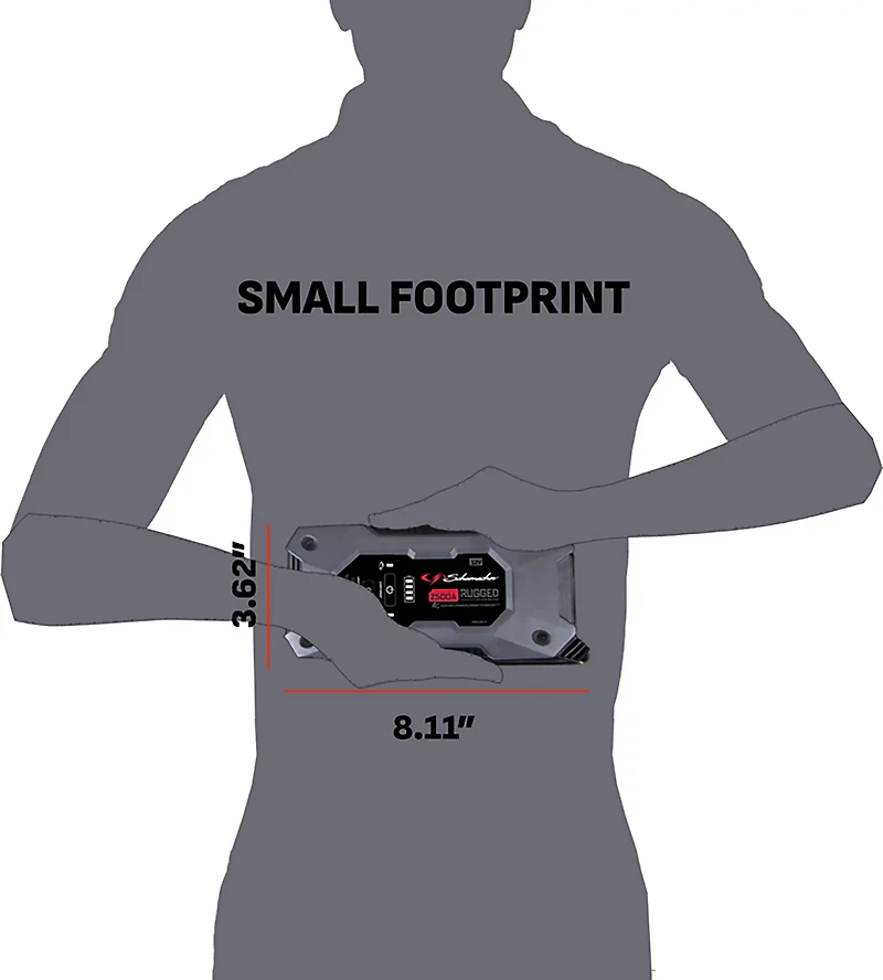 Schumacher Rugged SL1612 2,000 Peak Amp Lithium Ion Jump Starter