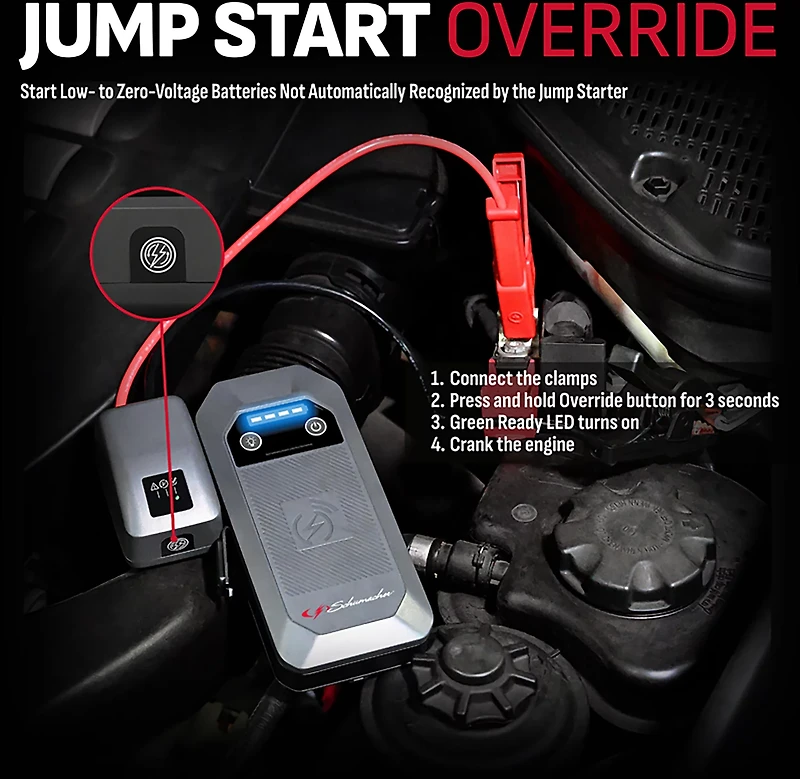 Schumacher SL1674 1,500 Peak Amp Jump Starter