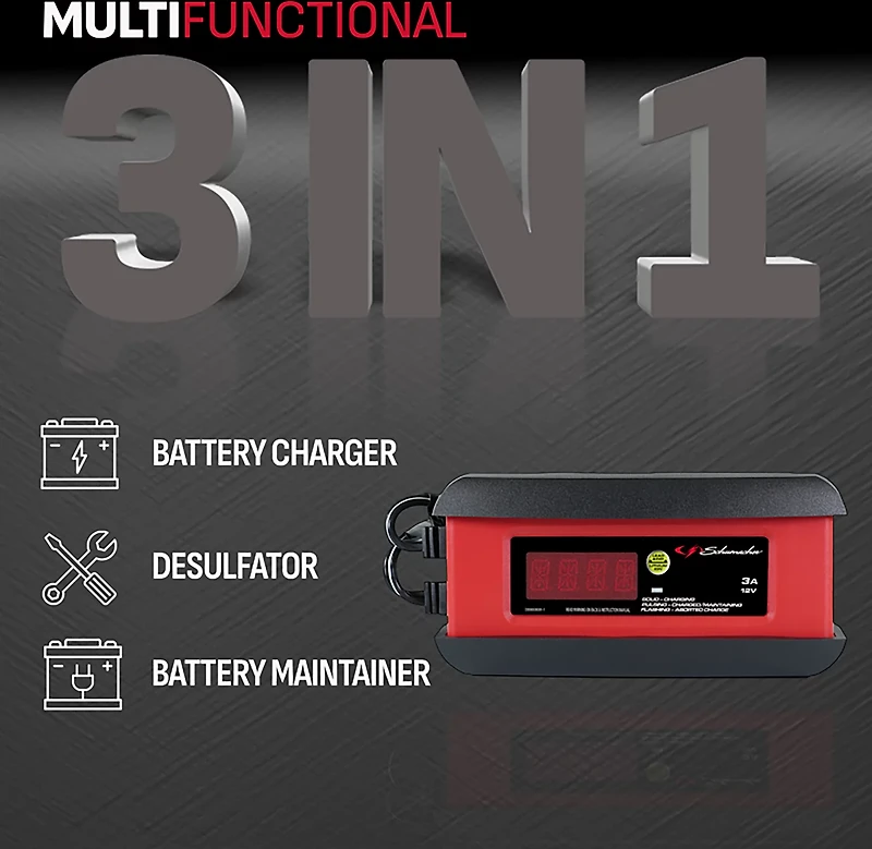Schumacher SP1297 3A 12V Maintainer and Charger