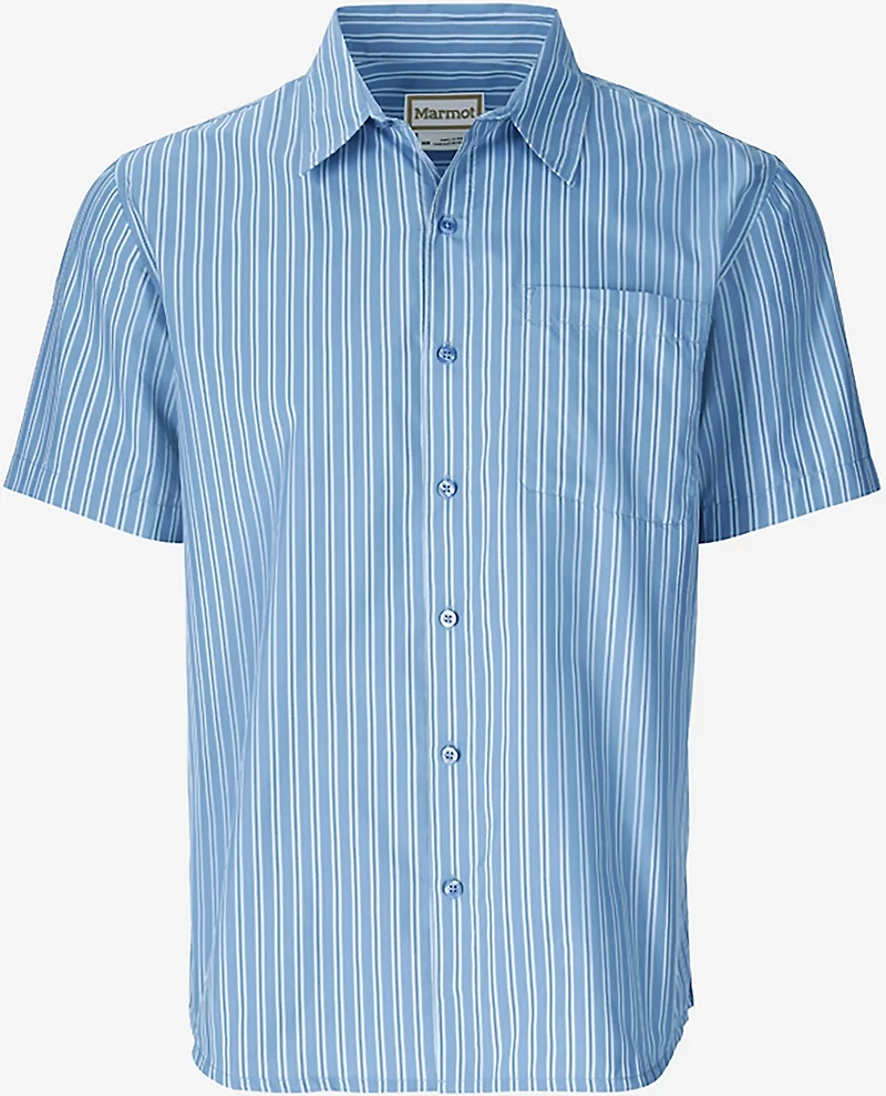 Marmot Men's AirExchange UPF 40 Novelty Short Sleeve Collared Shirt