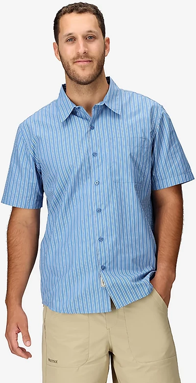 Marmot Men's AirExchange UPF 40 Novelty Short Sleeve Collared Shirt