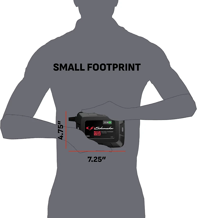 Schumacher SC1587 1.5-Amp 6/12V Mountable Maintainer