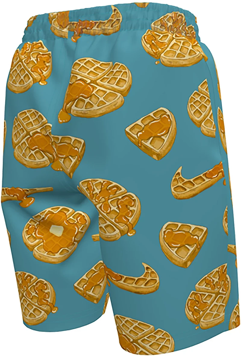Nike Boys' Tossed Waffles Volley Swim Shorts 7