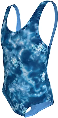 Nike Girls' Water Tie Dye U-Back 1-Piece Swimsuit