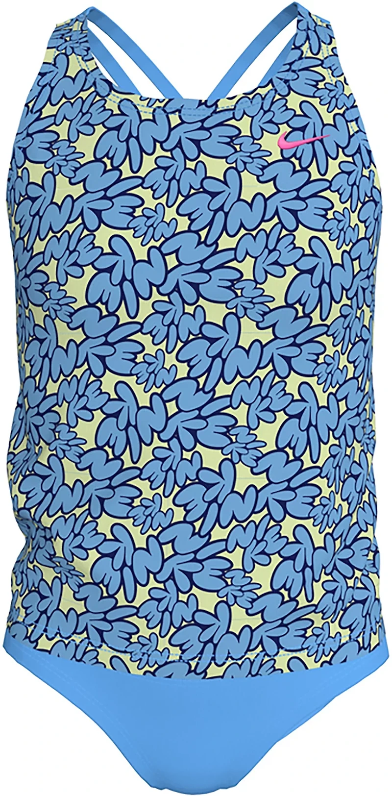 Nike Girls' Bubble Script Spiderback Tankini Set