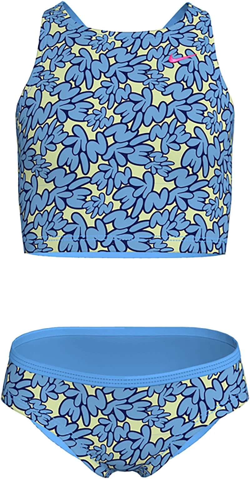 Nike Girls' Bubble Script Spiderback Midkini Swim Set