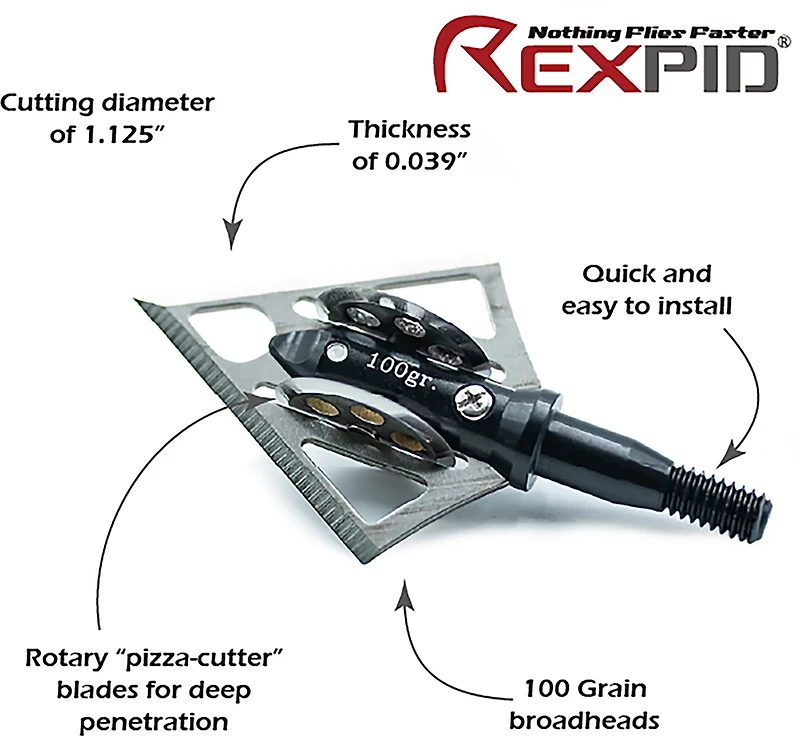 Rexpid Nuri Fixed Broadheads 3-Pack
