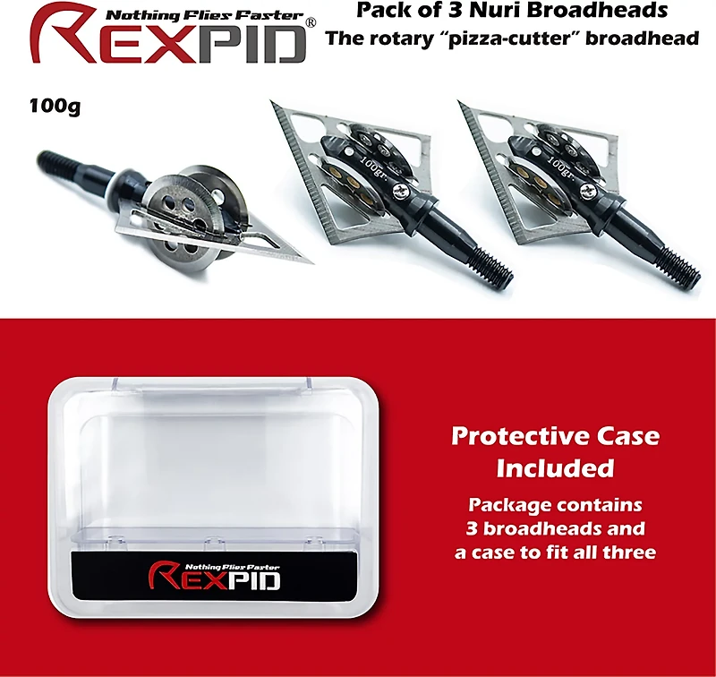 Rexpid Nuri Fixed Broadheads 3-Pack