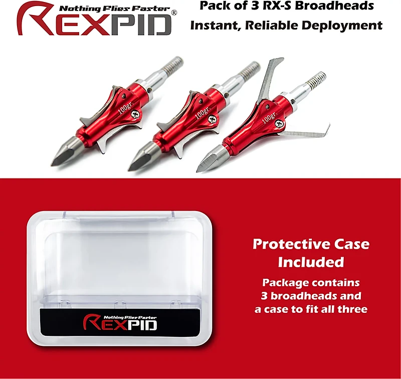 Rexpid RX-S Mechanical Broadheads 3-Pack