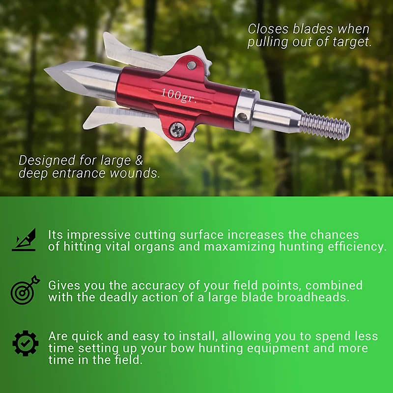 Rexpid II Mechanical Broadheads 3-Pack