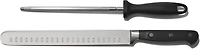 Outdoor Gourmet Pro Granton Slicing Knife with Sharpener