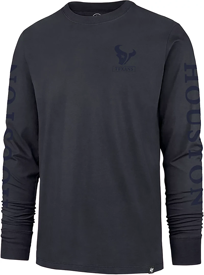 47 Men's Texans Triple Down Franklin Long Sleeve T-shirt