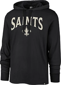 '47 Men's New Orleans Saints Timepiece Arch Franklin Hooded Long Sleeve Shirt