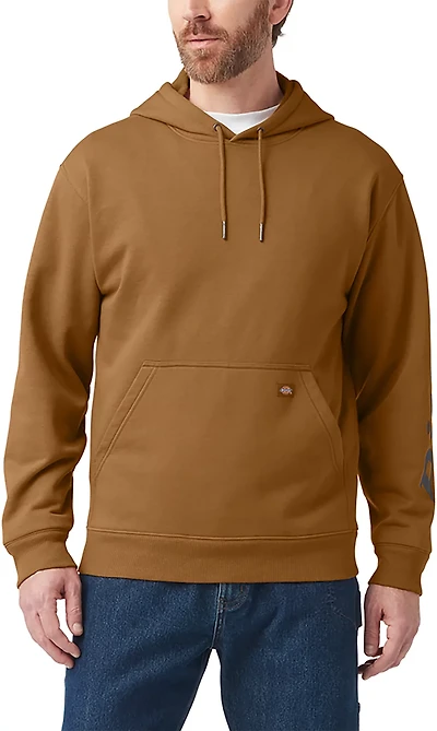 Dickies Men's Water-Repellent Tri-Color Logo Fleece Hoodie