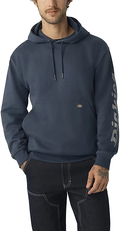 Dickies Men's Water-Repellent Tri-Color Logo Fleece Hoodie