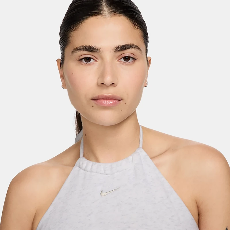 Nike Women's Sportswear Chill French Terry Cropped Halter Top
