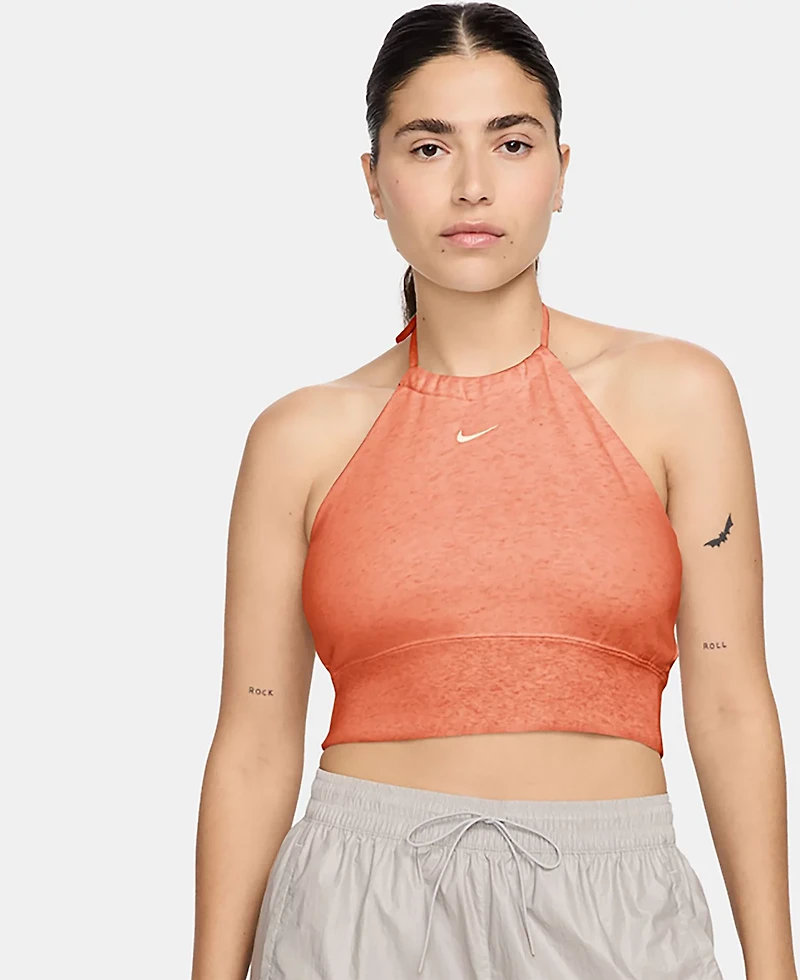 Nike Women's Sportswear Chill French Terry Cropped Halter Top