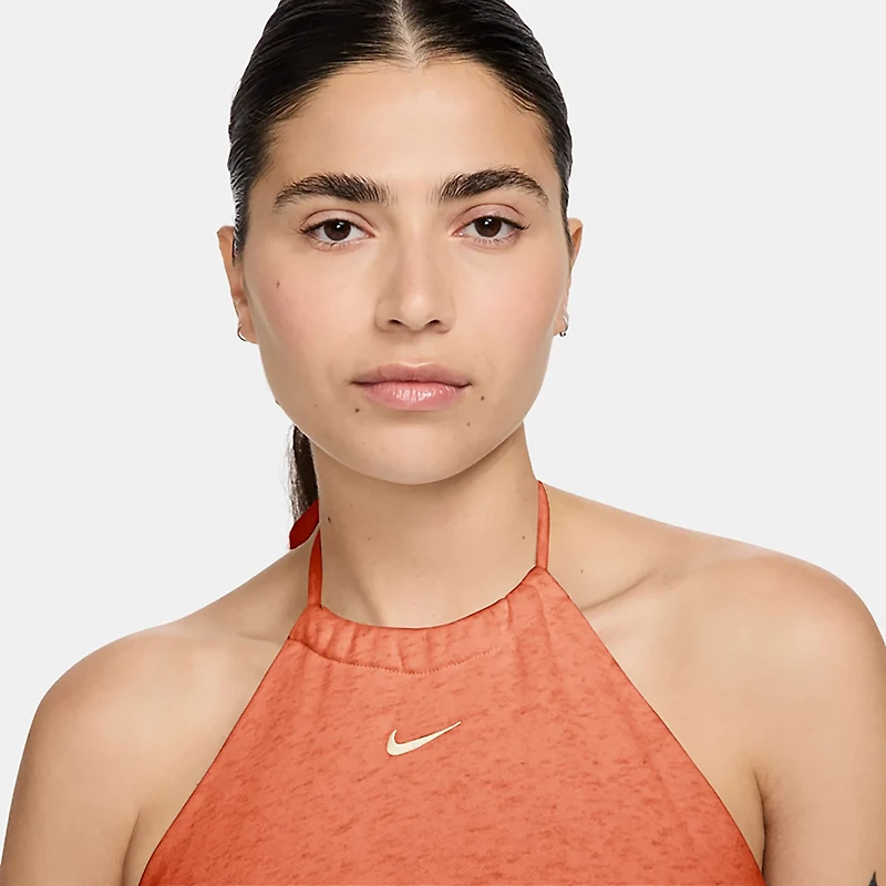 Nike Women's Sportswear Chill French Terry Cropped Halter Top