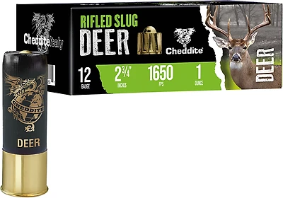 Cheddite Rifled Slug 12 Gauge Shotshells - 10 Rounds