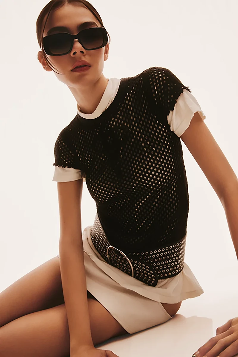 QUAY Karma Rectangular Sunglasses