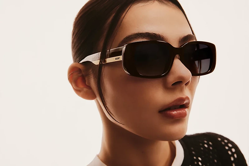 QUAY Karma Rectangular Sunglasses