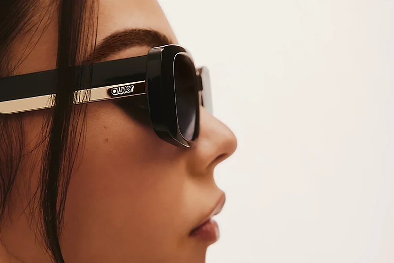 QUAY Karma Rectangular Sunglasses