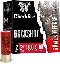 Cheddite 00 Buckshot 12 Gauge Shotshells - 25 Rounds