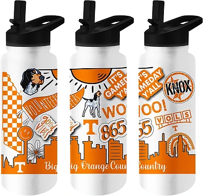 Logo Brands Tennessee 34 oz Native Quencher Bottle