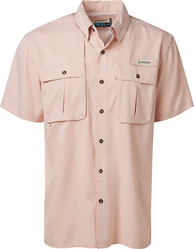 Magellan Outdoors Men's Aransas Pass Mini Check Short Sleeve Shirt