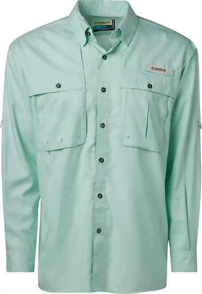 Magellan Outdoors Men's Aransas Pass Mini Check Long Sleeve Fishing Shirt